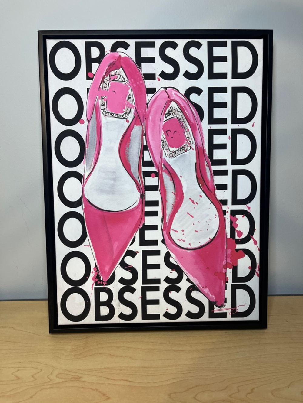 Hobby Lobby Pink Stiletto Wall Art